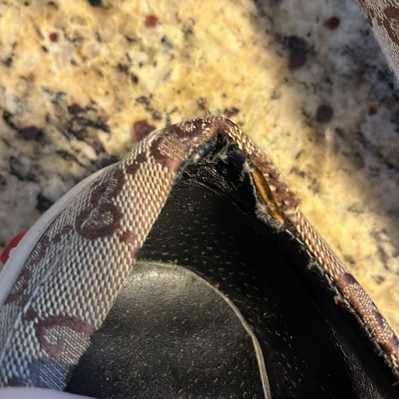 VTG Gucci Fashion GG Monogram Canvas Velcro Sneakers size 46 - Picture 15 of 16